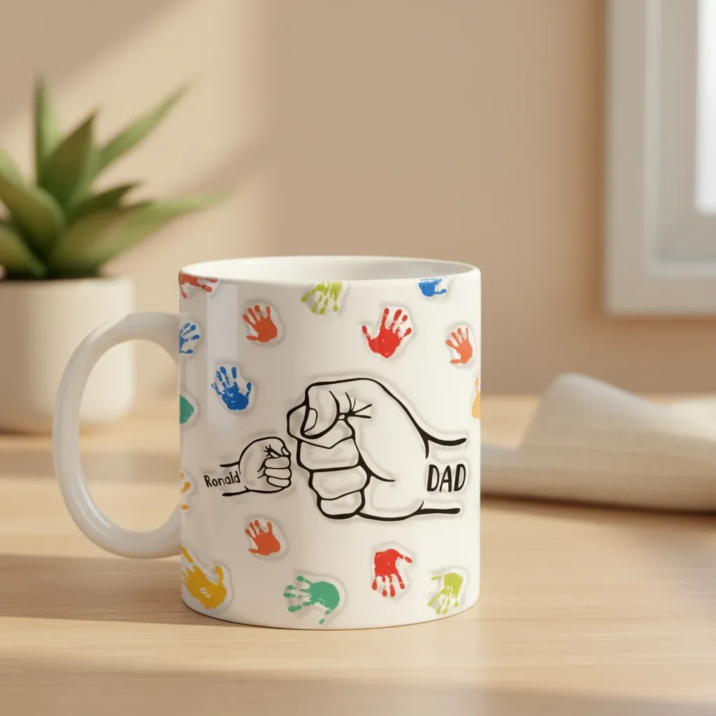 Personalised 3D Inflated Effect Mug Custom Gift – personalised gift, premium product photo