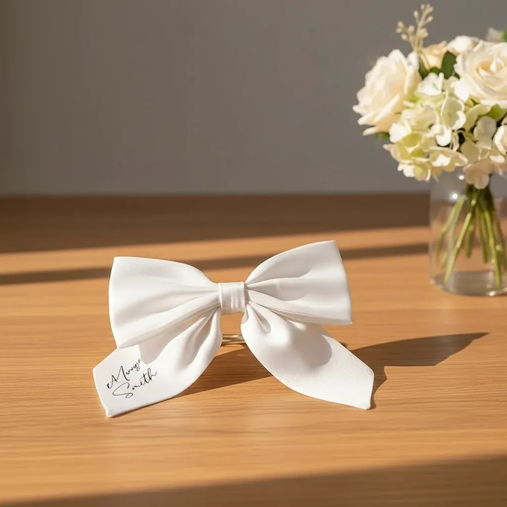 Personalised Bridal Veil Bow Clip – personalised gift, premium product photo