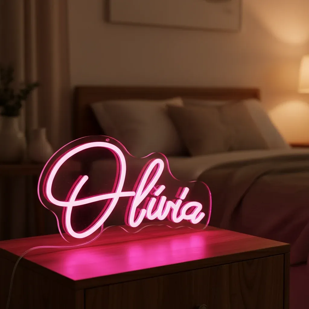 Personalised Custom Name Neon Lamp – personalised gift, premium product photo